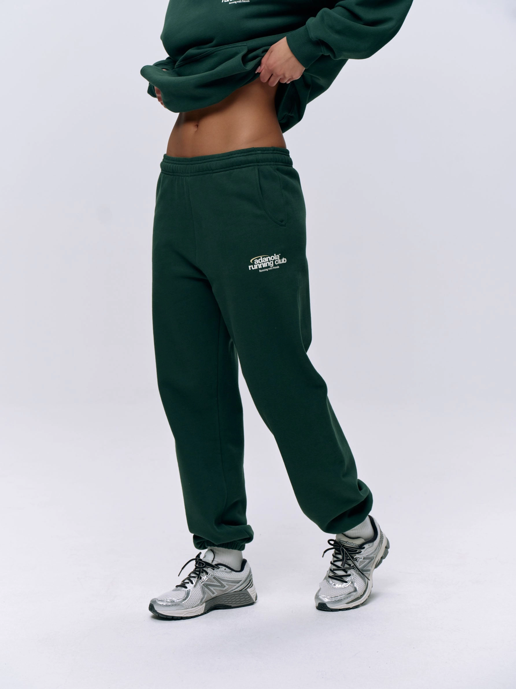 Adanola Running Sweatpants - Pine Green