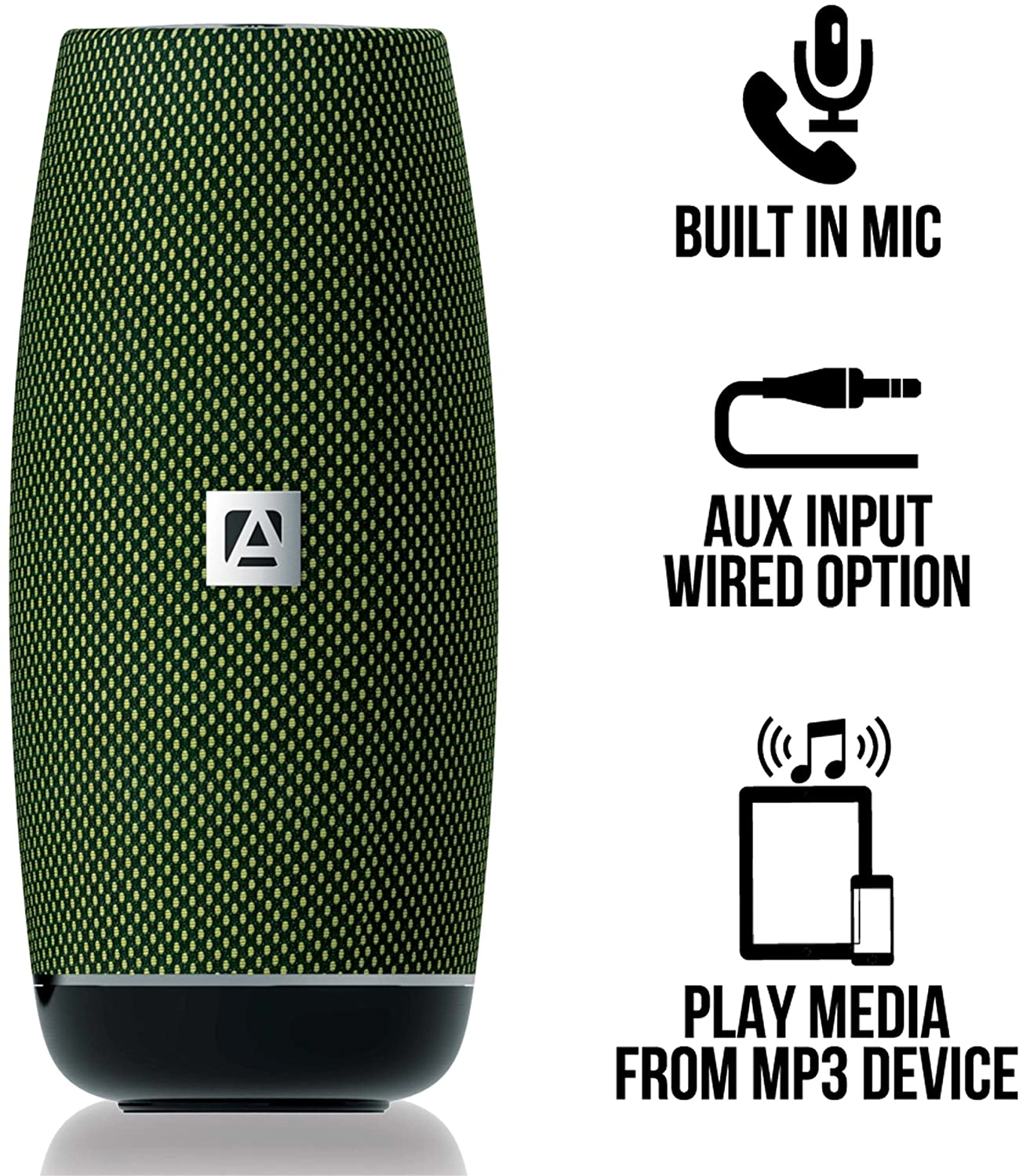 Aduro Resound XL Portable Wireless Subwoofer Speaker