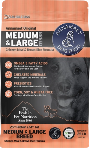Annamaet Medium and Large Breed Formula Dry Dog Food