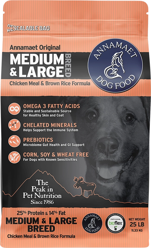 Annamaet Medium and Large Breed Formula Dry Dog Food