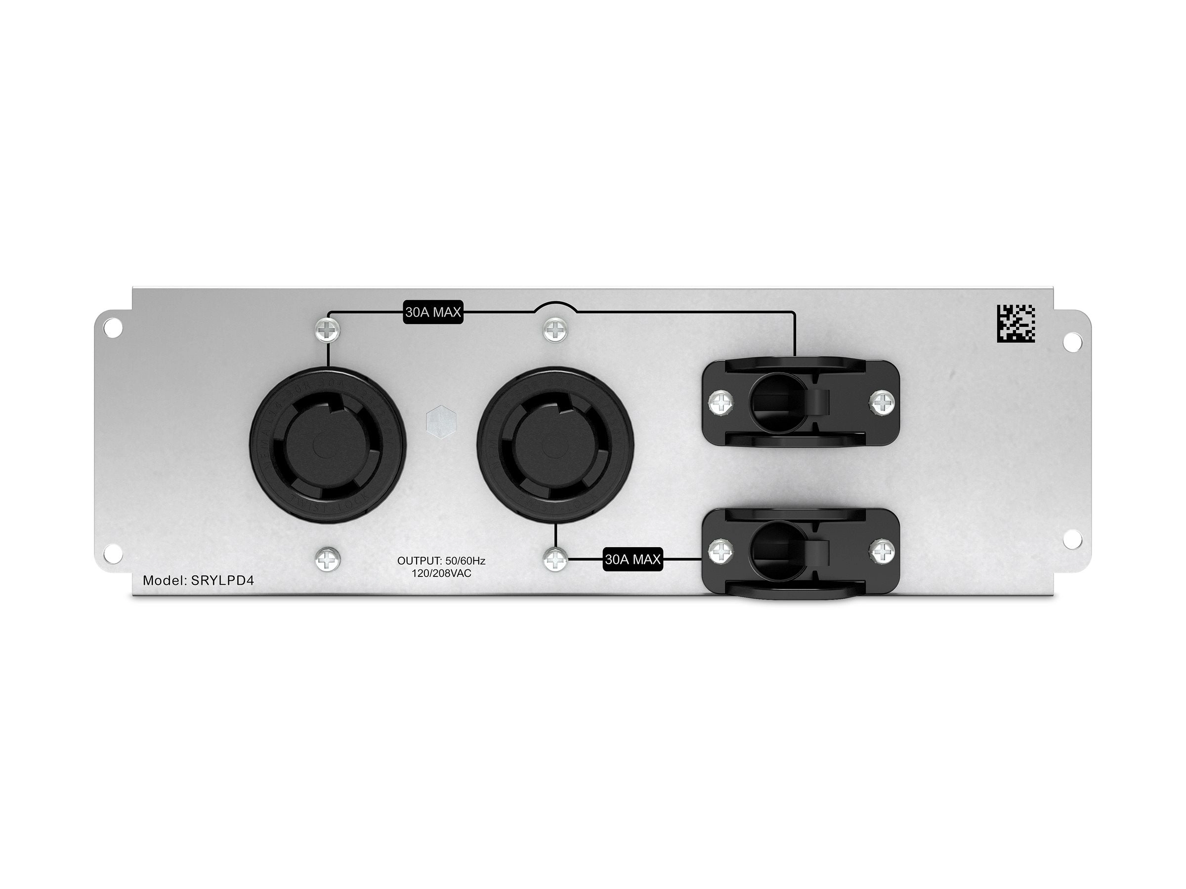 APC - Power backplate - with 2x NEMA L14-30R SRYLPD4