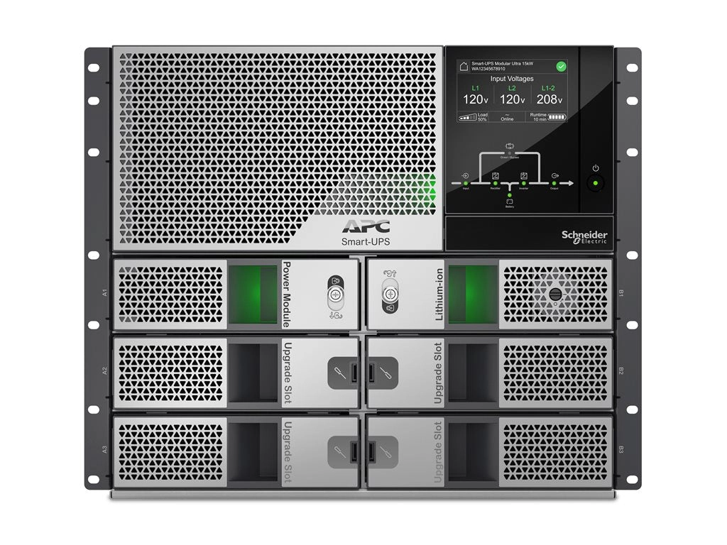 APC Smart-UPS Modular Ultra - UPS (rack-mountable) - on-line, n 1 redundant, touchscreen, network management card - AC 208/240 SRYL5K15RMXLT