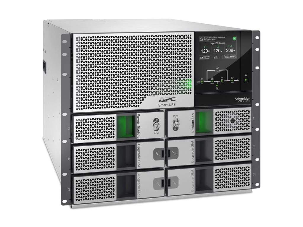 APC Smart-UPS Modular Ultra - UPS (rack-mountable) - on-line, n 1 redundant, touchscreen, network management card - AC 208/240 SRYL5K15RMXLT