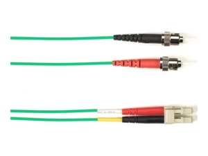 Black Box - Patch cable - TAA Compliant - ST multi-mode (M) to LC multi-mode (M) - 7 m - fiber optic - duplex - 50 / 125 micron FOLZH10-STLC-GN-23