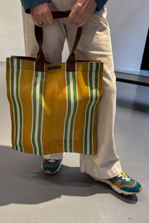 British Colour Standard Spanish Orange & Grass Green Shopper