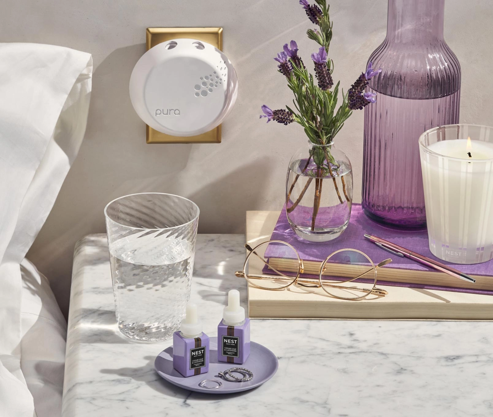 Cedar Leaf & Lavender Refill Duo for NEST x Pura Smart Home Fragrance Diffuser - Smart Vials