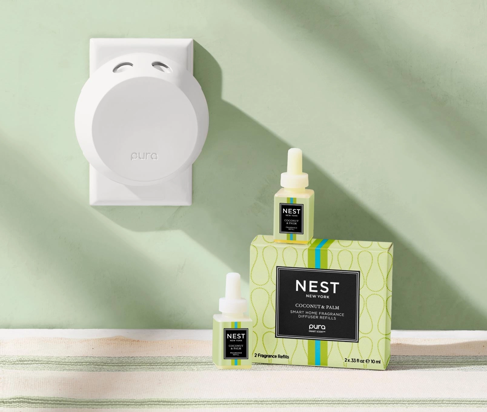 Coconut & Palm Refill Duo for NEST x Pura Smart Home Fragrance Diffuser - Smart Vials