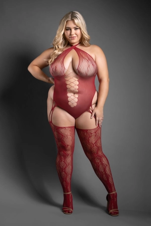 Fantasy Lingerie Sheer Pretty Poison Crotchless Teddy Bodystocking Snake Queen