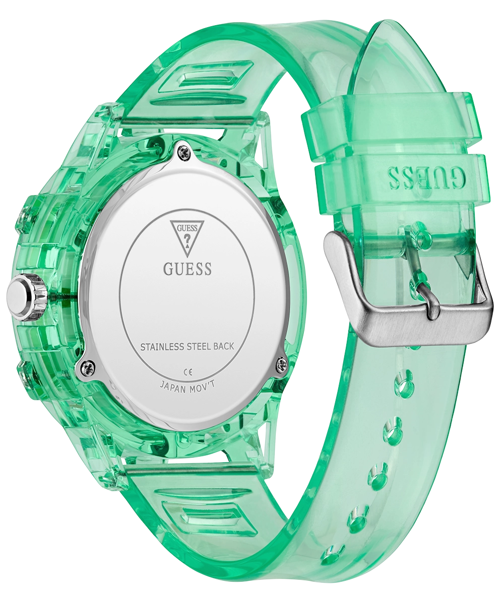 GUESS Eco-Friendly Mens Green Multi-function Watch