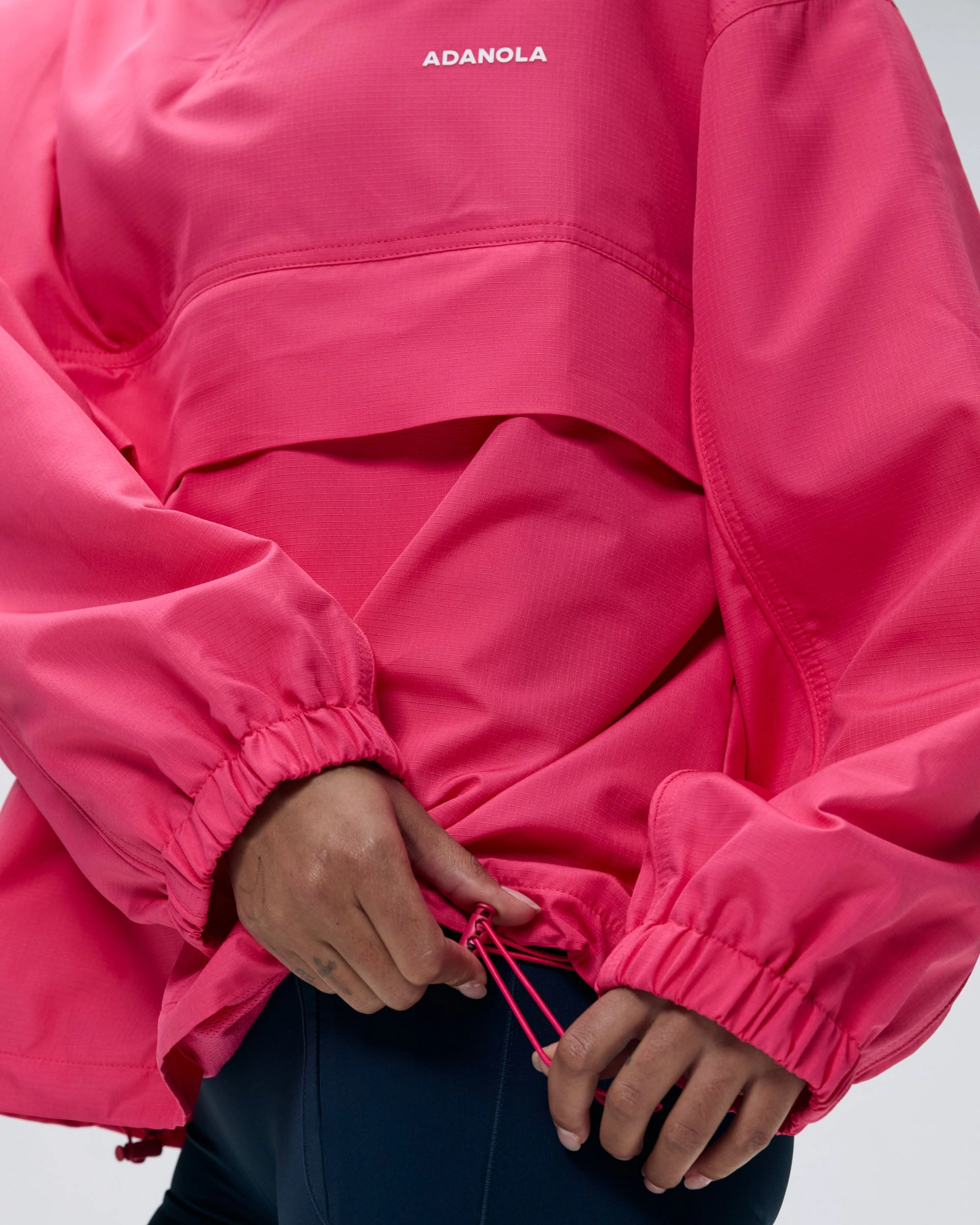 Half Zip Track Jacket - Hot Pink