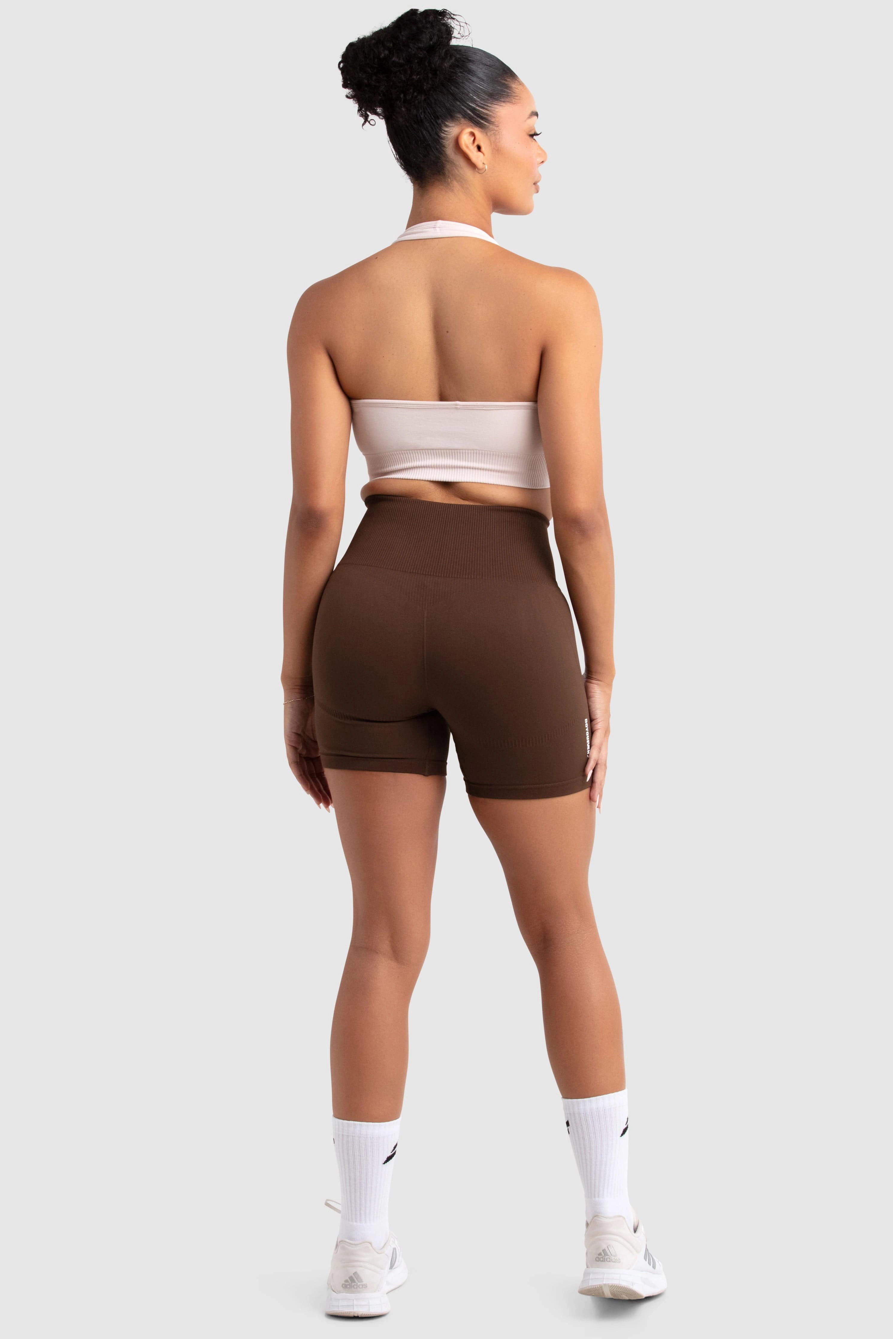 Hyperflex 2 Halter Neck Crop - Ivory White