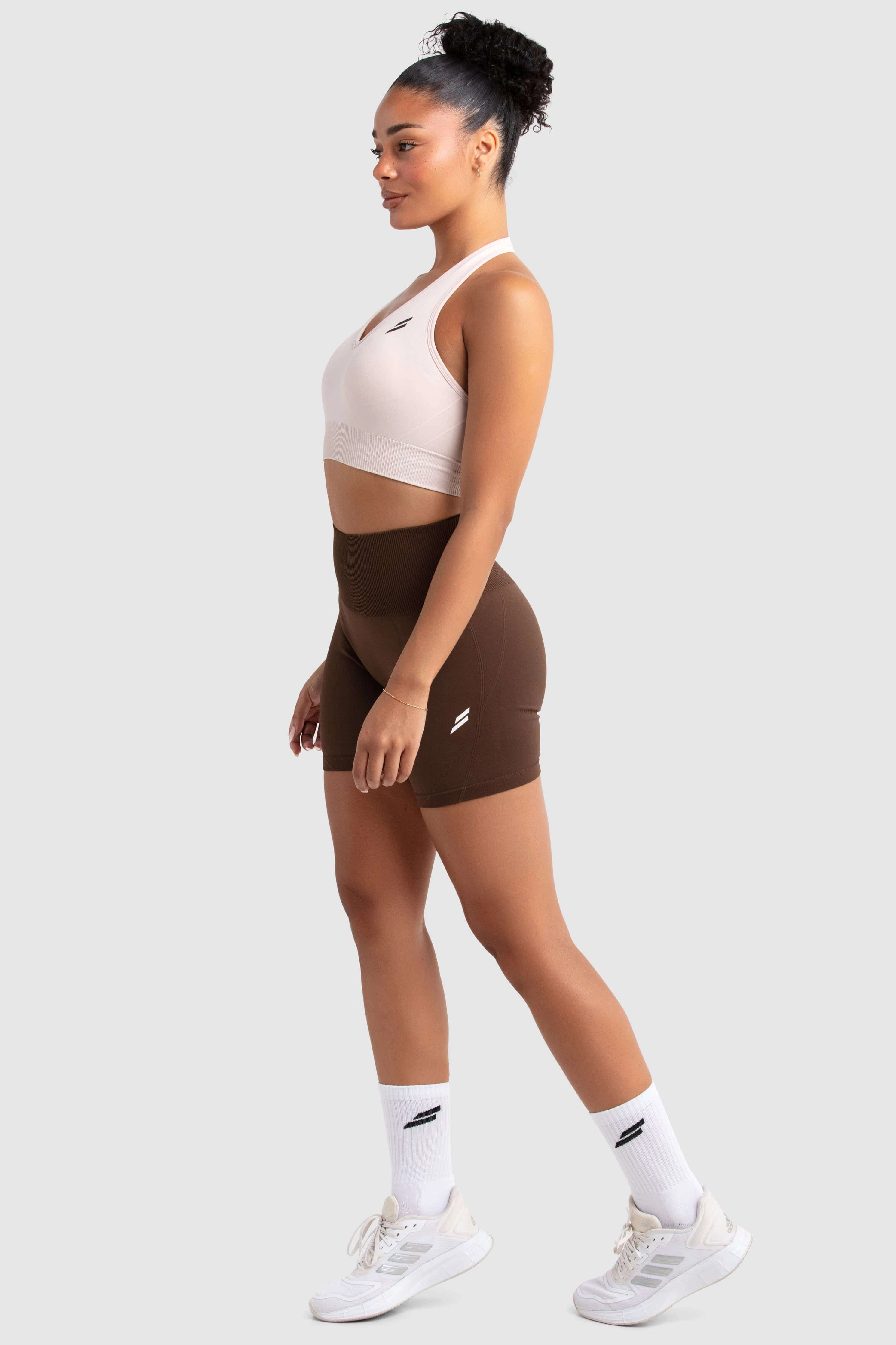 Hyperflex 2 Halter Neck Crop - Ivory White