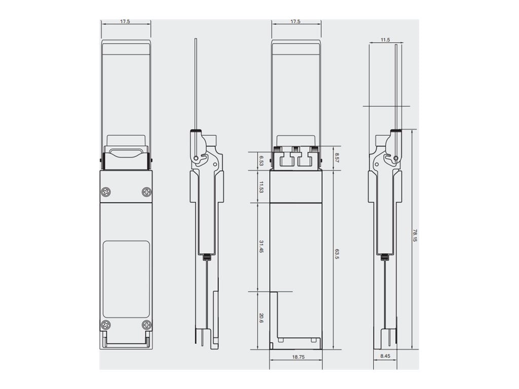 Integra Optics - QSFP28 transceiver module (equivalent to: Optelian 1029-3600) - 100 GigE optical - 100GBase-SR4 - MPO multi-mode 1029-3600-IO