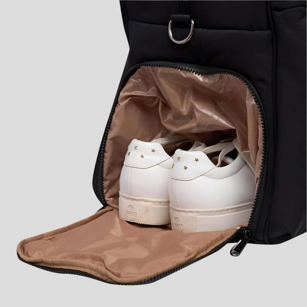 Large Weekender Nylon Duffel Bag -- Leopard