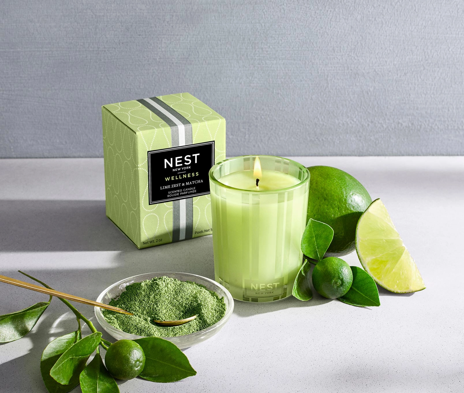 Lime Zest & Matcha Votive Candle