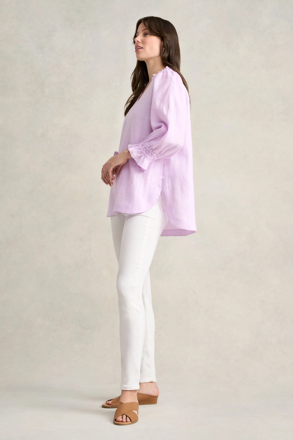 Linen Tunic - Lavender