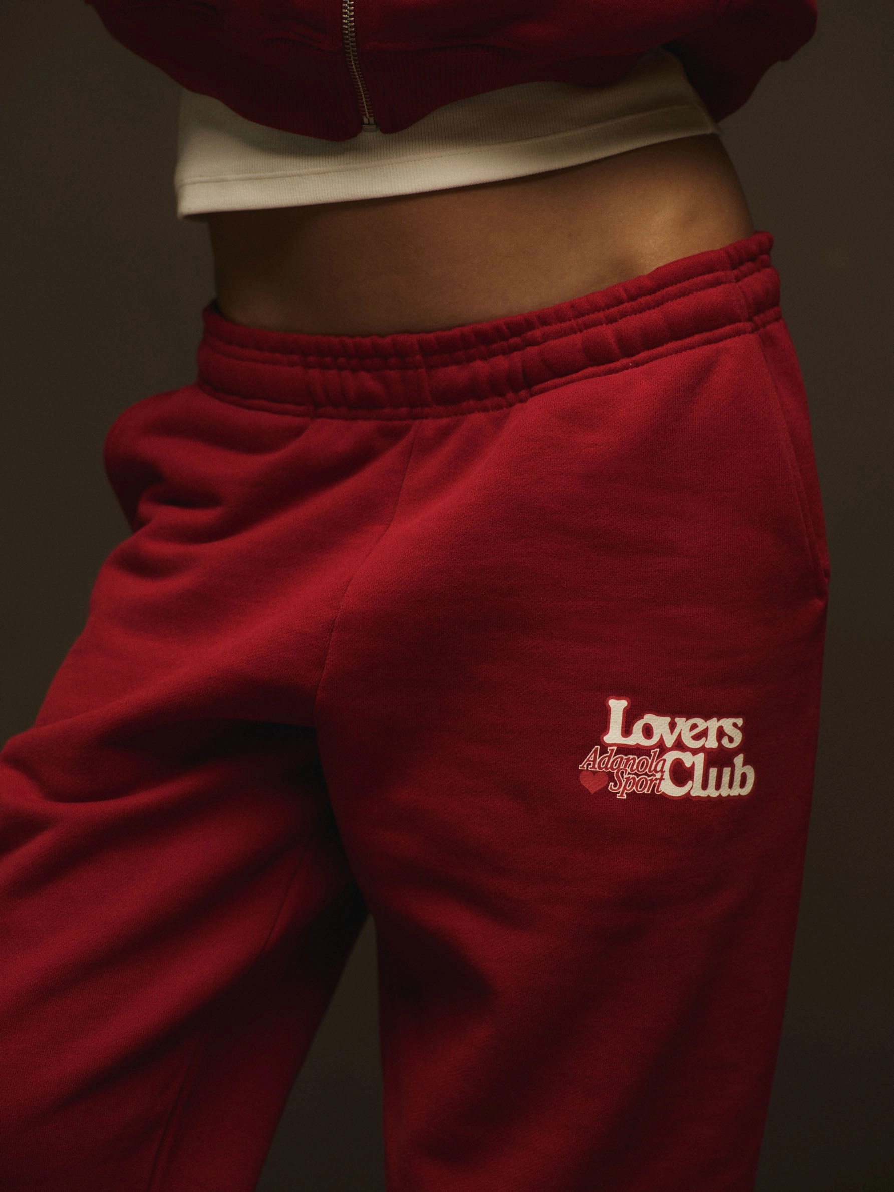 Lovers Club Sweatpants - Cherry Red