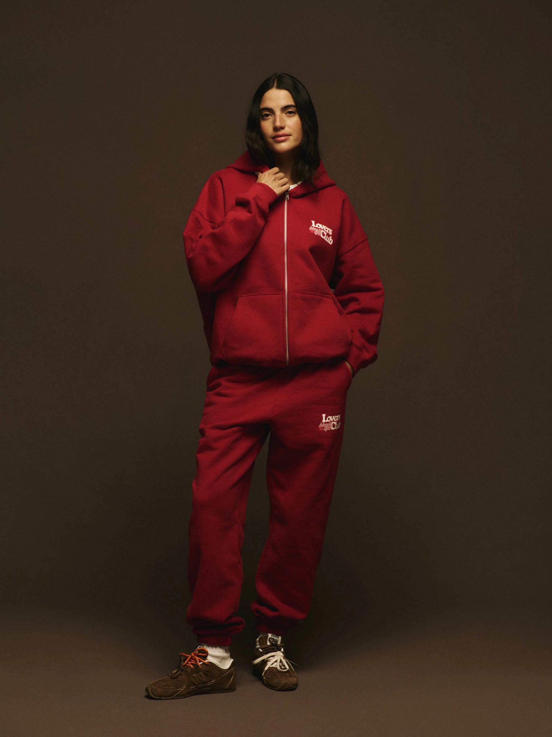 Lovers Club Sweatpants - Cherry Red