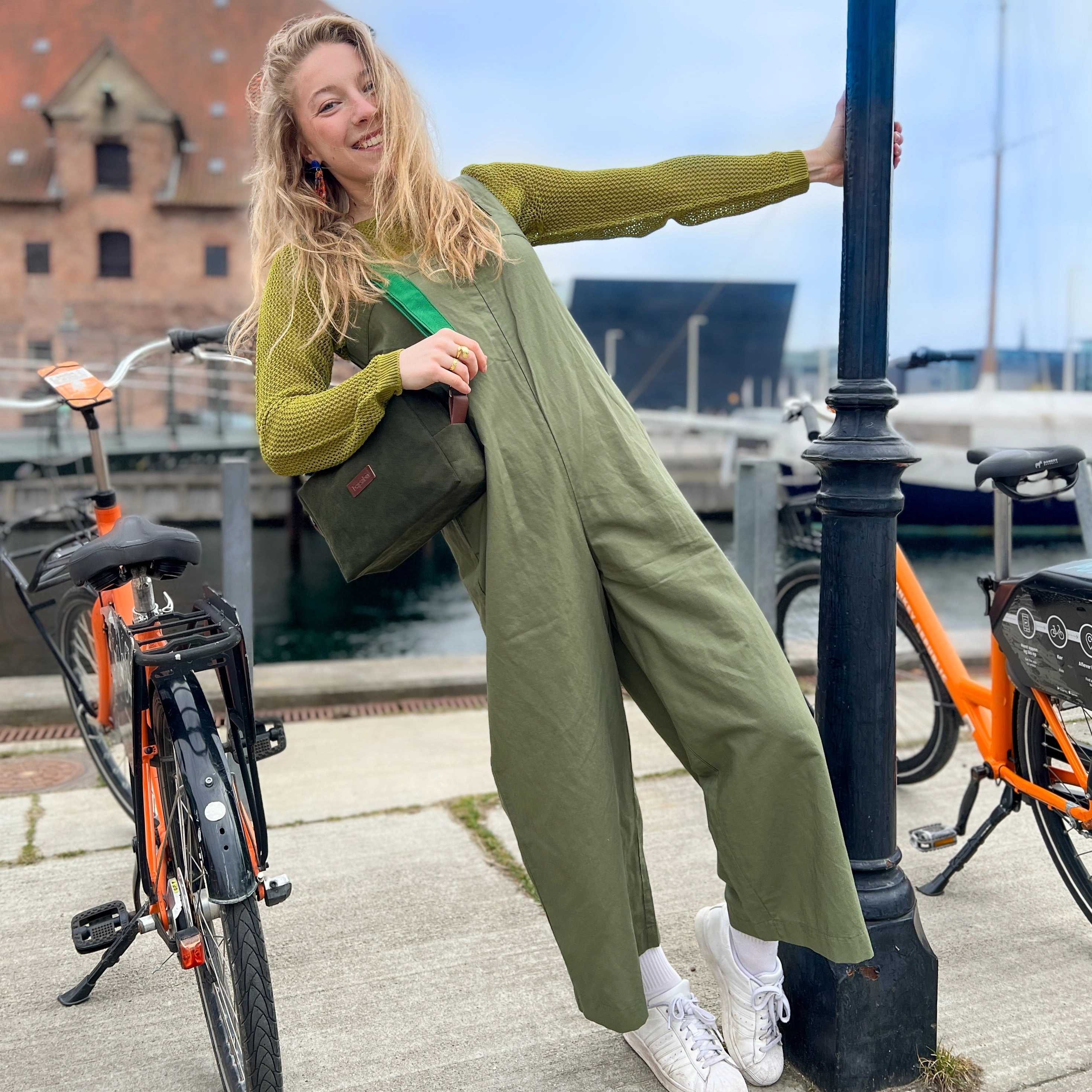Moss Green Alcantara Bag