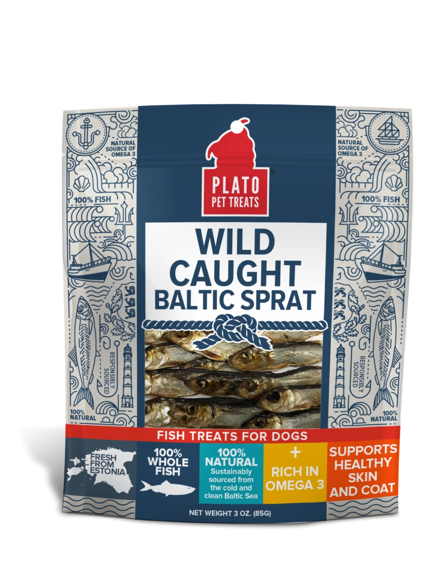 Plato Wild Caught Baltic Sprat Fish Dog Treats