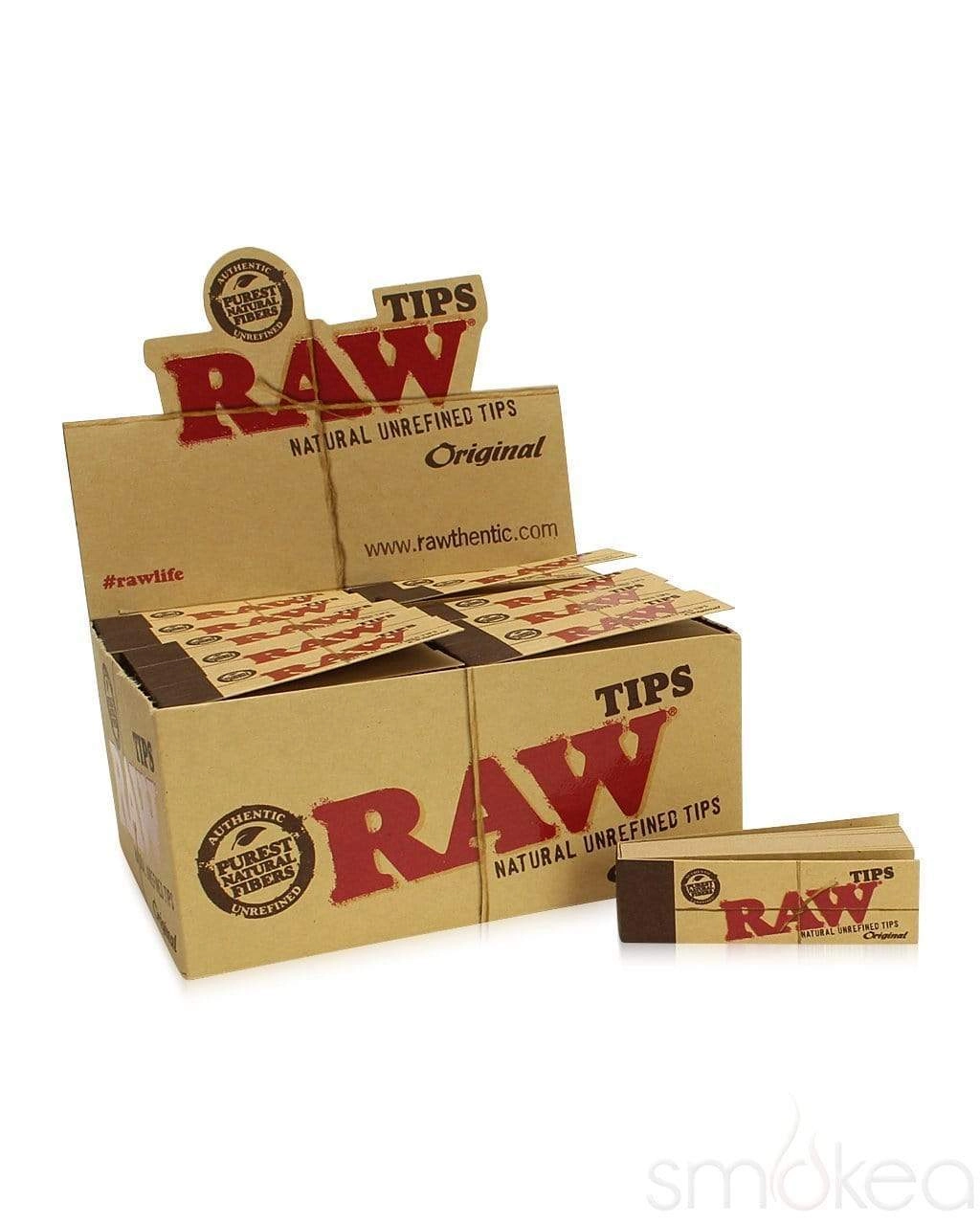 Raw Natural Rolling Paper Tips