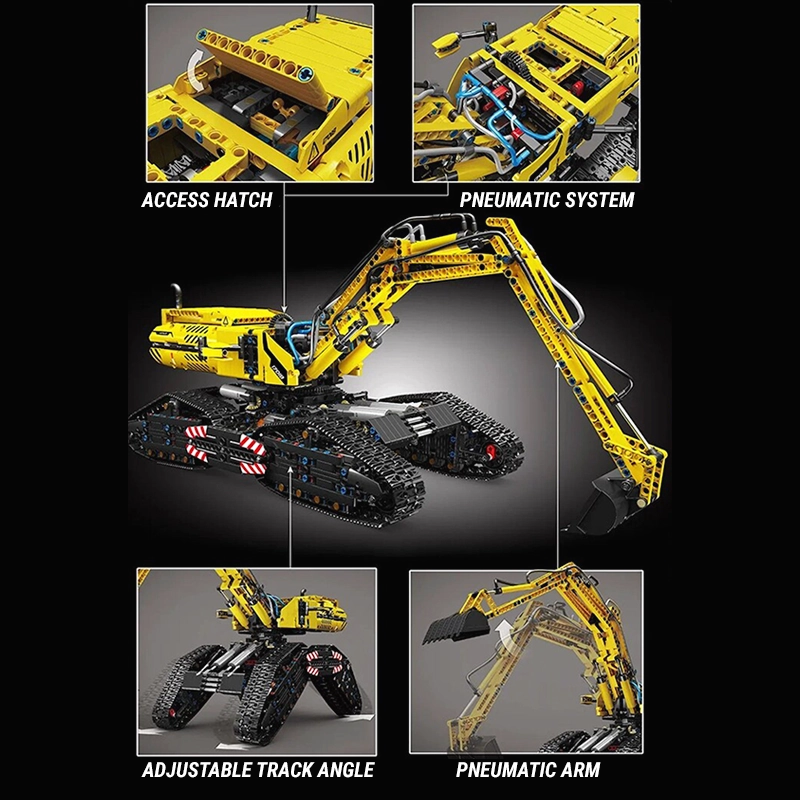 Remote Controlled Morphing Excavator 2236pcs
