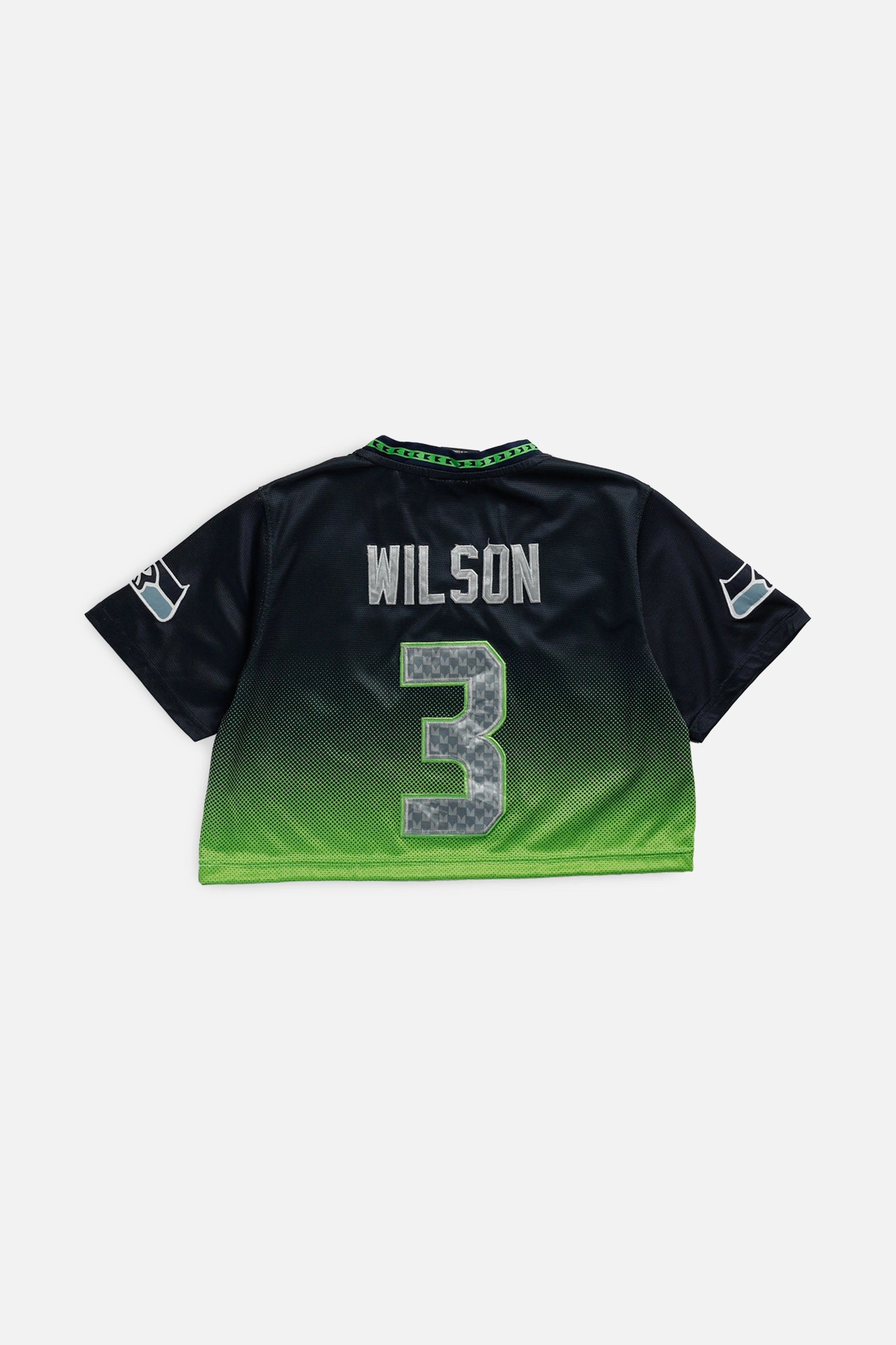 Rework Crop Seattle Seahawks NFL Jersey - S