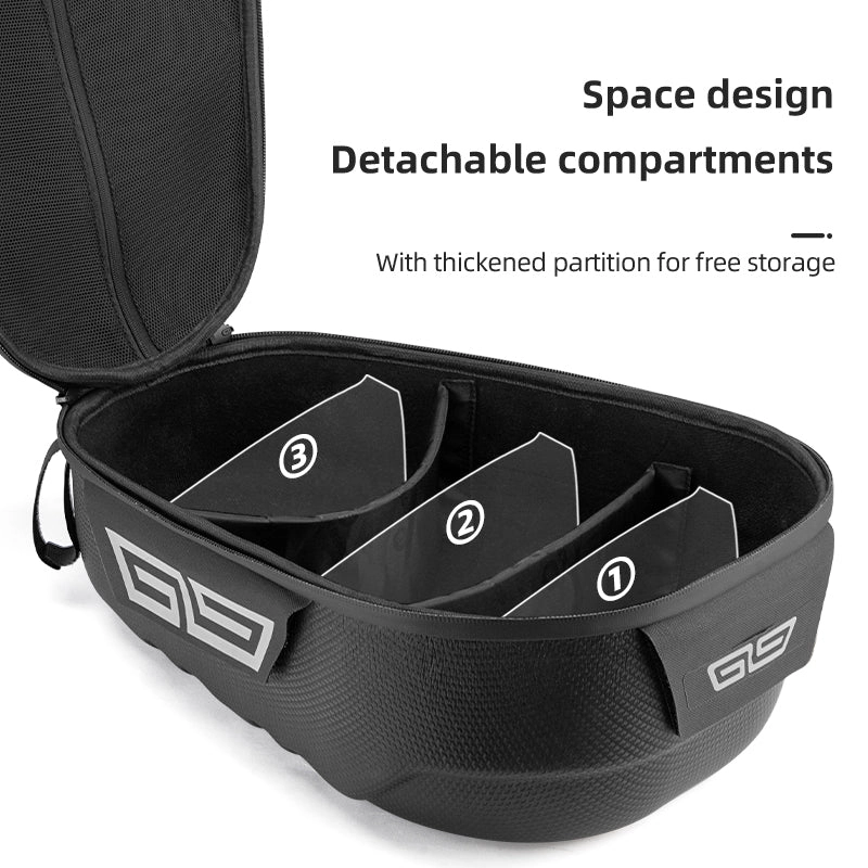 ROCKBROS 12L Hard Shell Rainproof MTB Road Bike Saddle Rear Rack Bag with Bike Cargo Rack