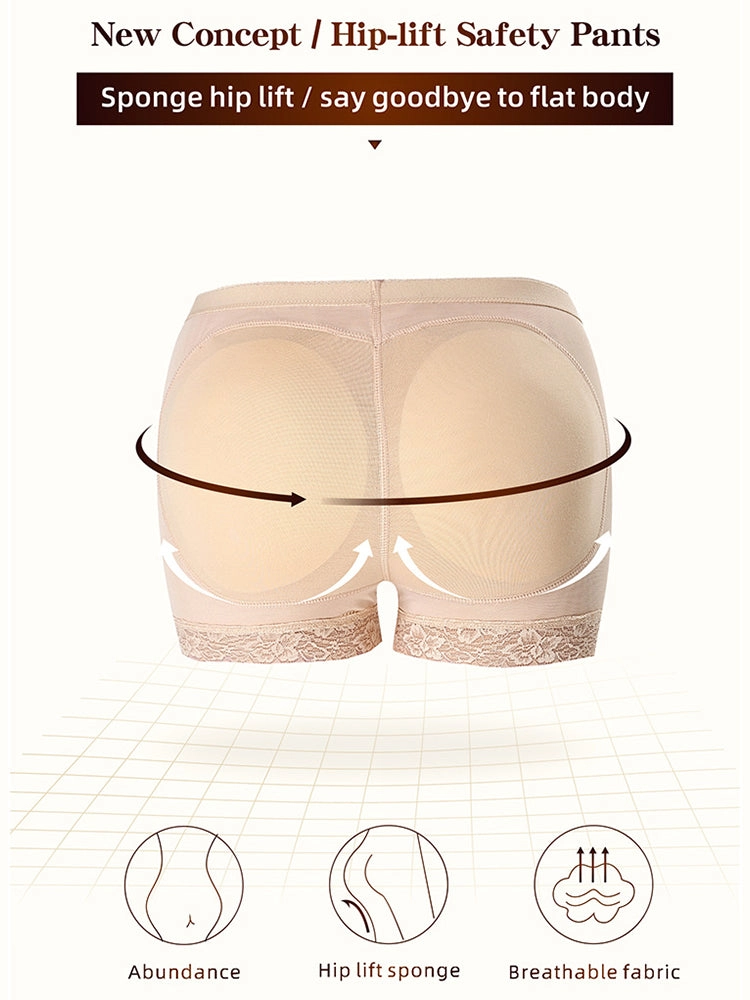 Soft Shaping Boyshort Shapewear with Removable Padded Butt