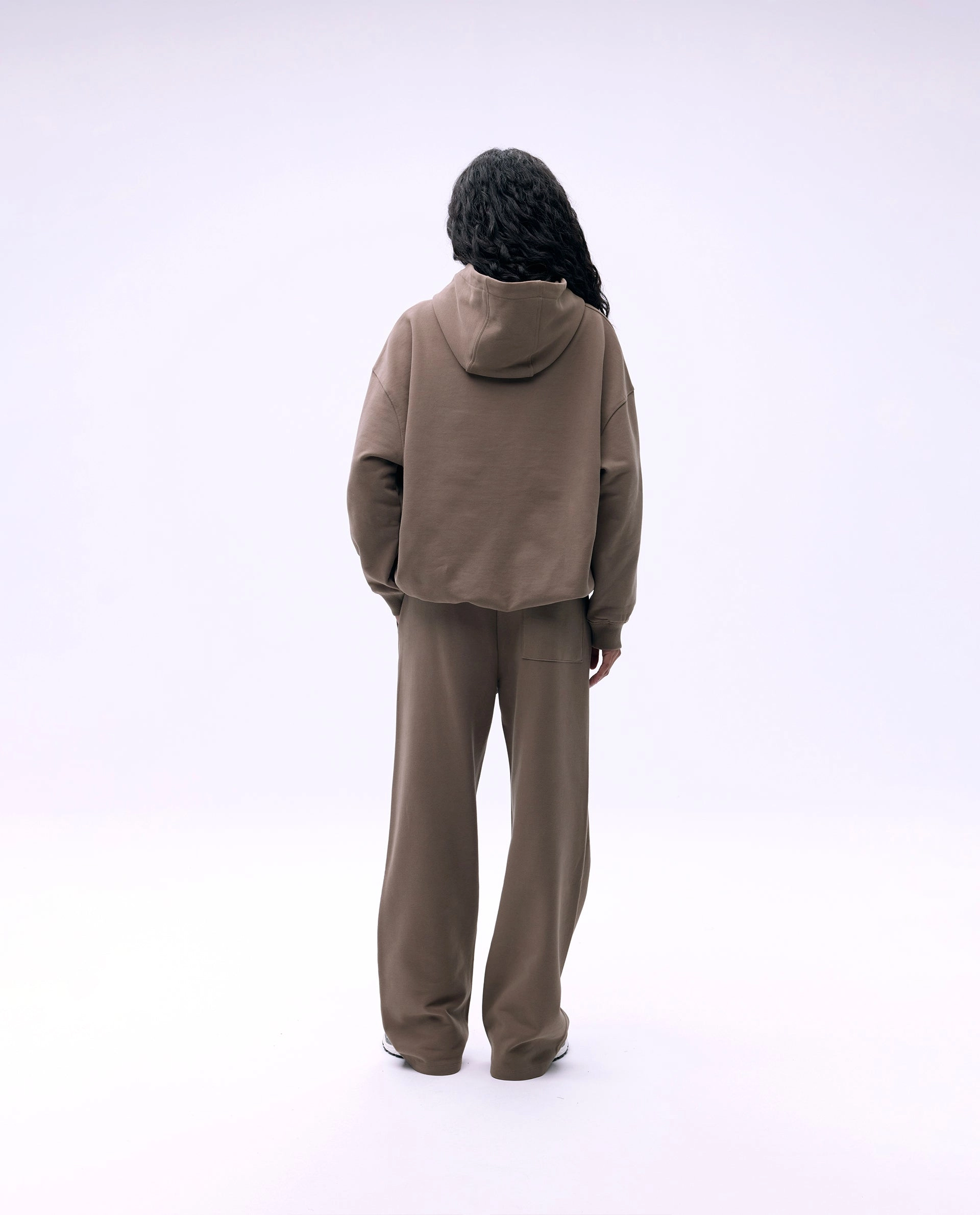 Varsity Straight Leg Sweatpants - Cocoa Brown