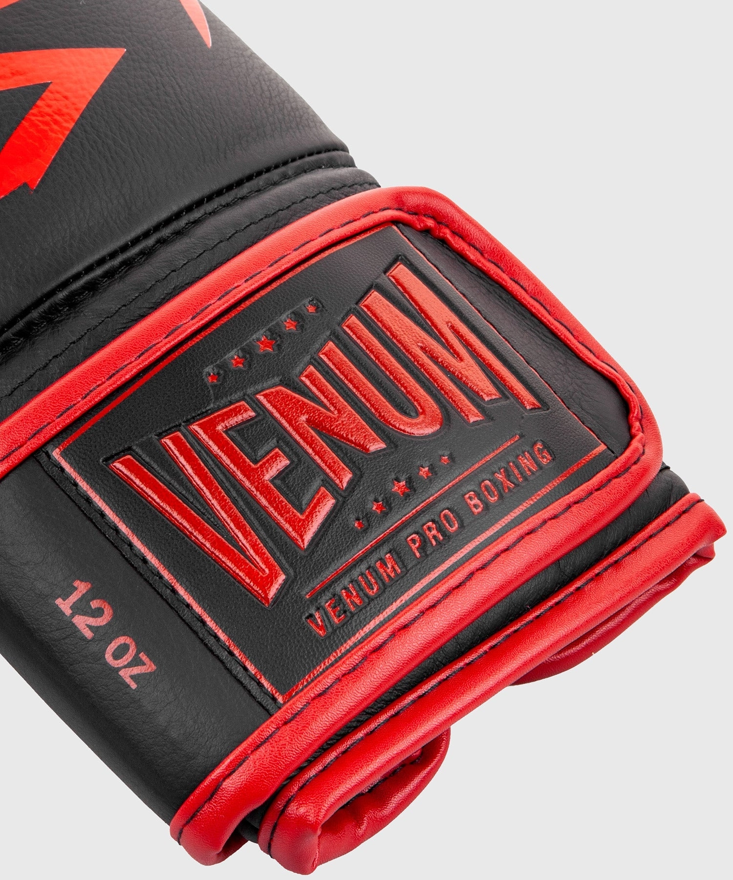 Venum Hammer Pro Boxing Gloves Velcro - Black/Red