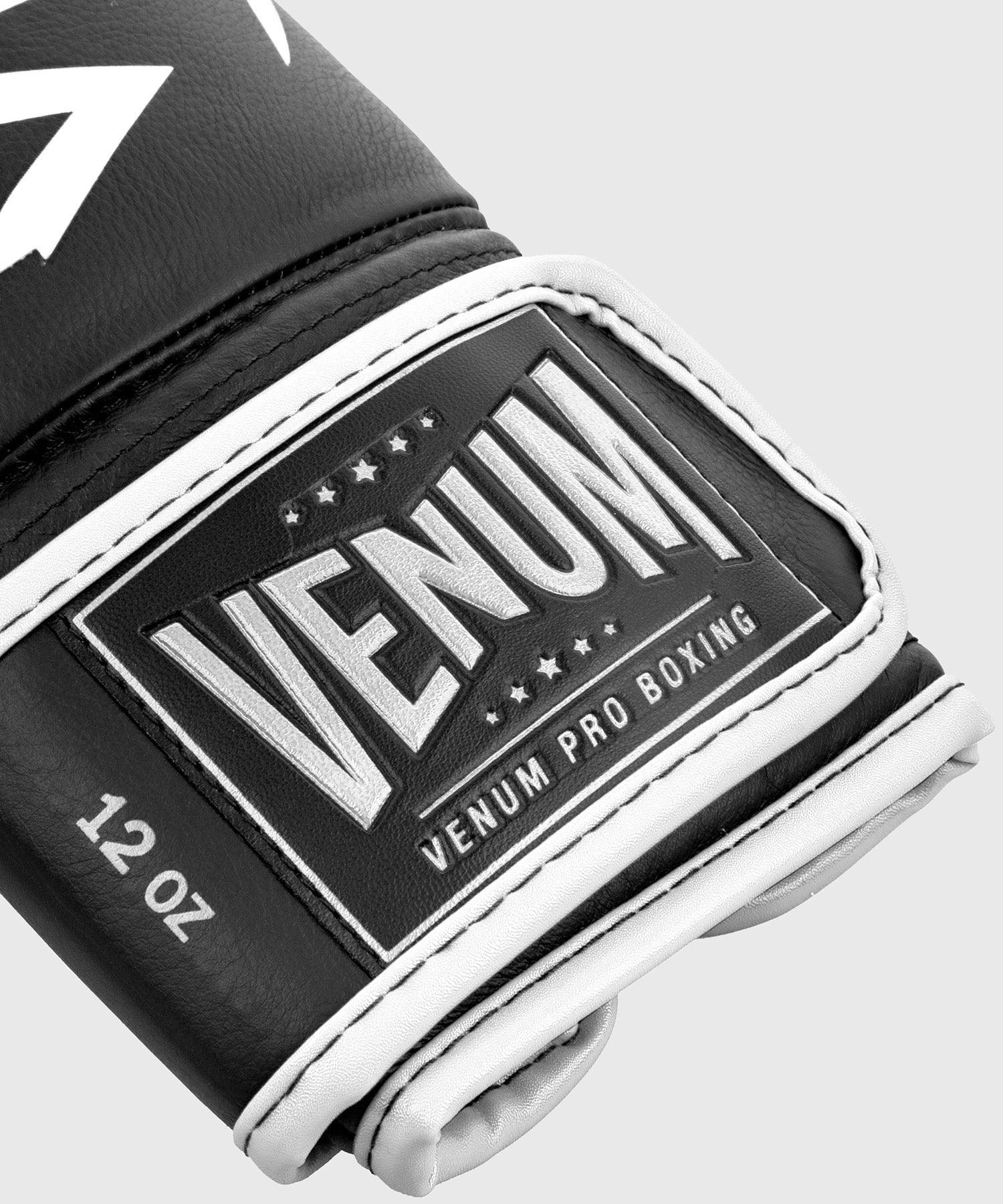 Venum Hammer Pro Boxing Gloves Velcro - Black/White
