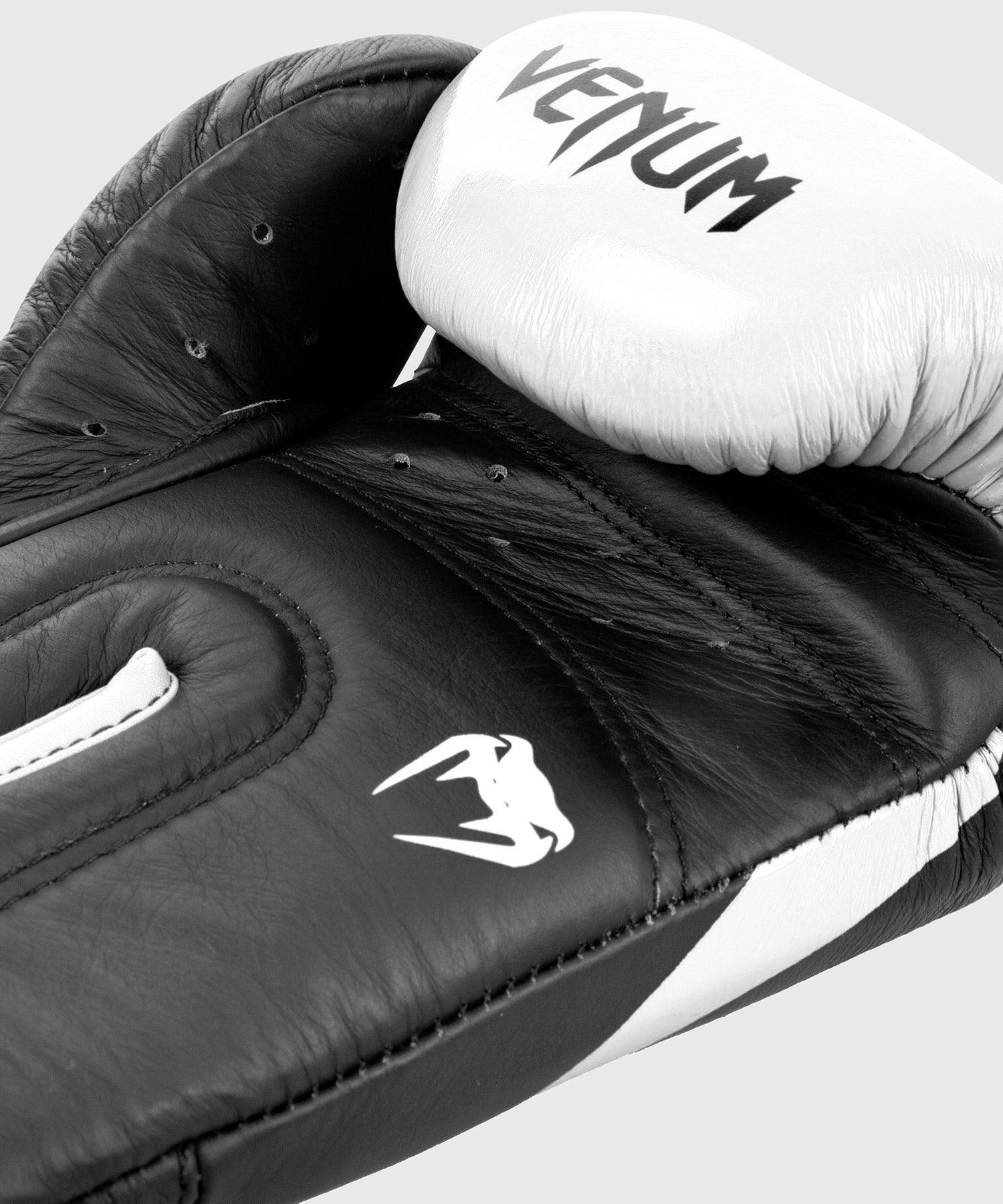 Venum Hammer Pro Boxing Gloves Velcro - Black/White