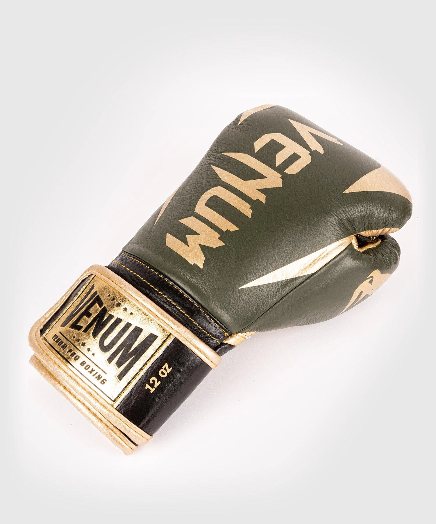 Venum Hammer Pro Boxing Gloves Velcro - Khaki/Gold