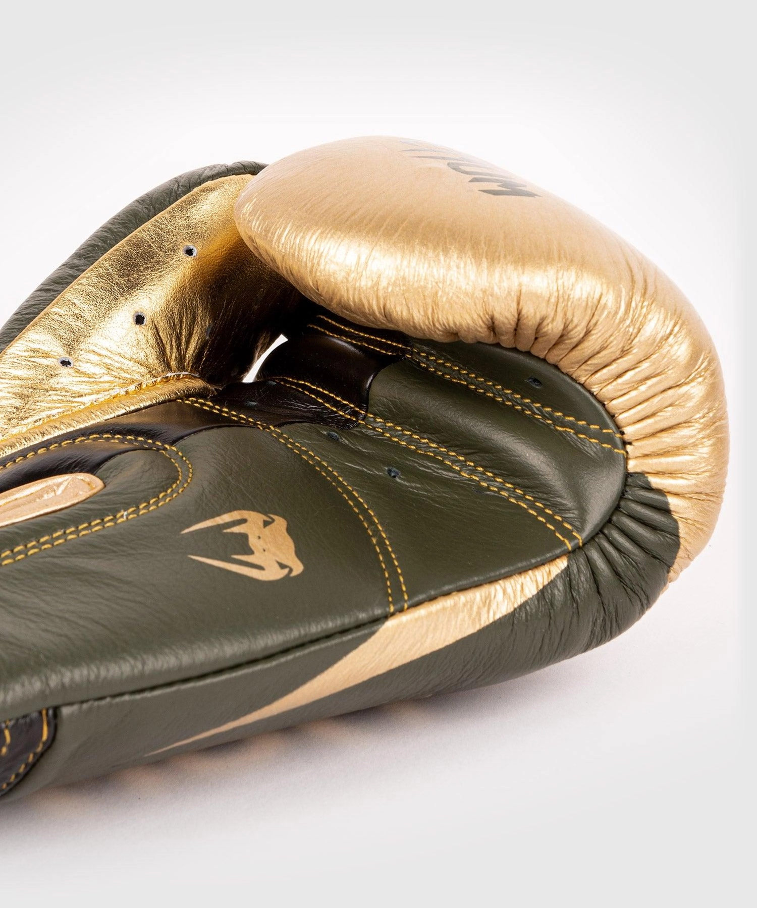 Venum Hammer Pro Boxing Gloves Velcro - Khaki/Gold