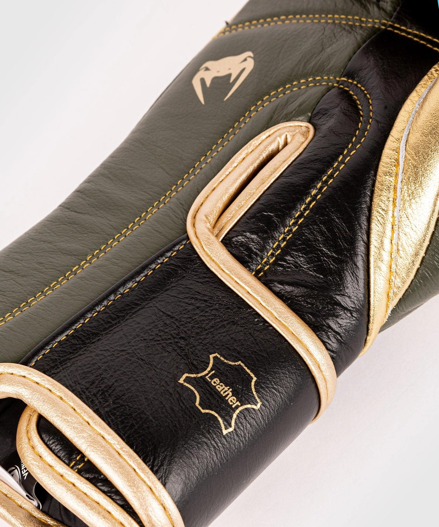 Venum Hammer Pro Boxing Gloves Velcro - Khaki/Gold