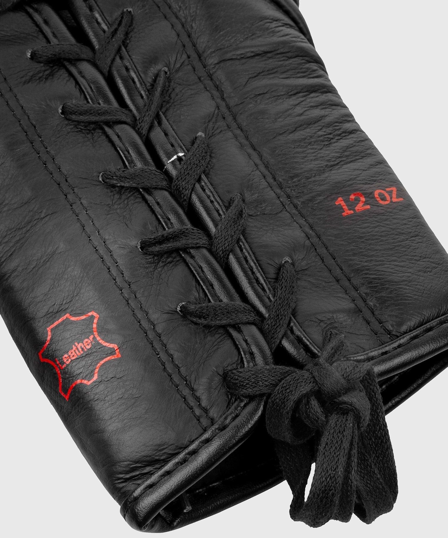 Venum Hammer Pro Boxing Gloves - With Laces - Black/Red