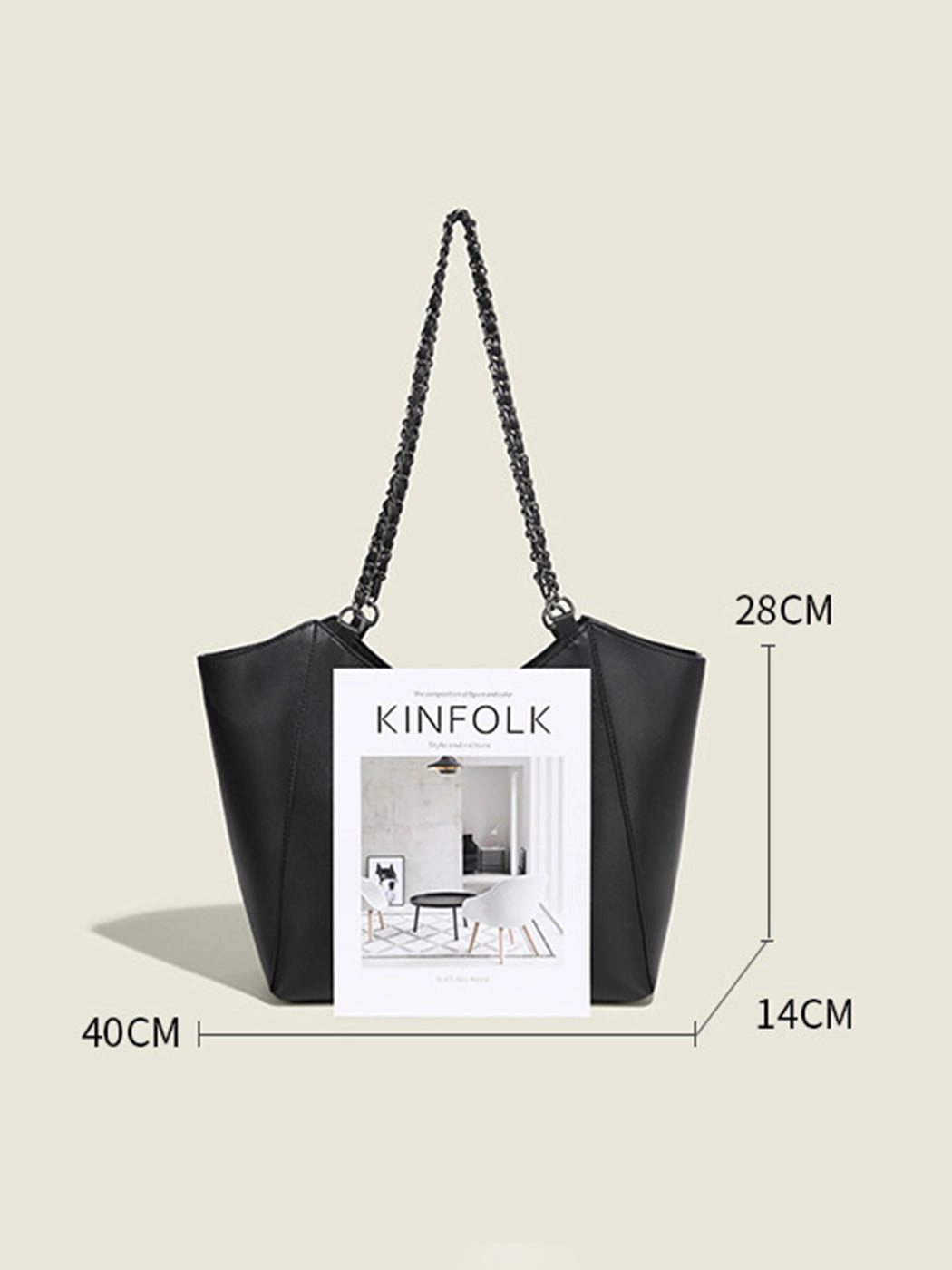 Versatile Chain Shoulder Tote Bag