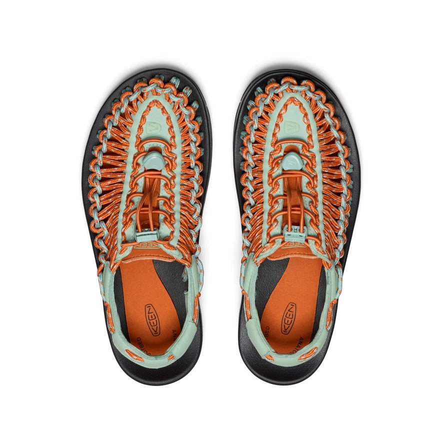 Women's UNEEK Sneaker  |  Granite Green/Gold Flame