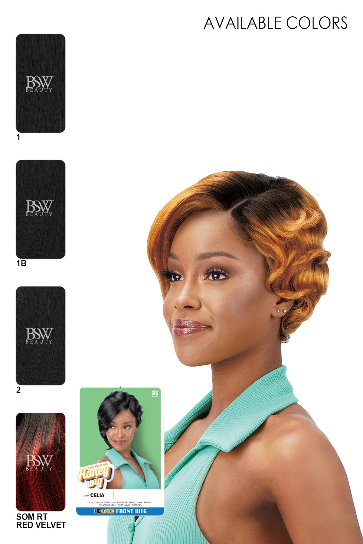 ZURY SIS HD LACE FRONT HONEY WIG - CELIA