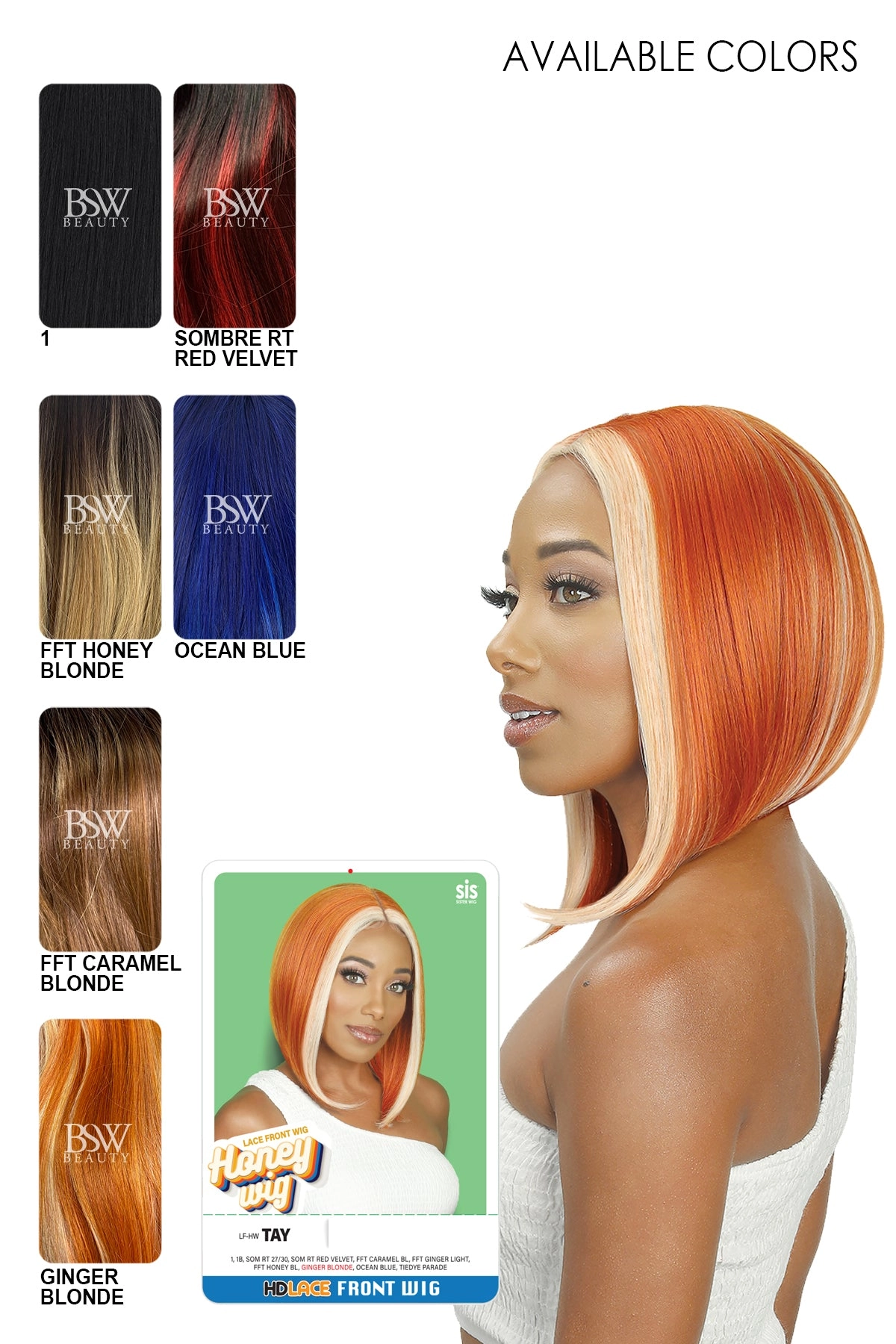 ZURY SIS HD LACE FRONT HONEY WIG - TAY